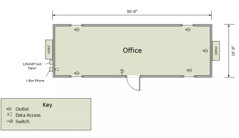 30ft Office Floorplan
