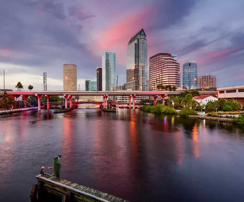 City scape in Tampa, Florida