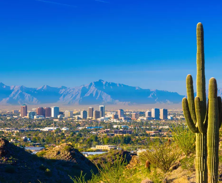 Phoenix, Arizona skyline view during the day