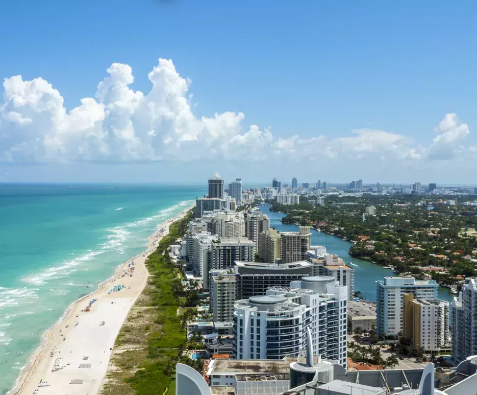 Miami, Florida beach 