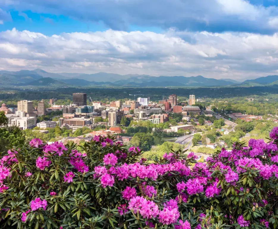 View of Asheville, North Carolina