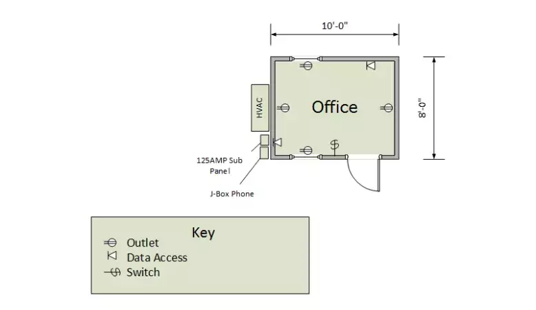 10ft Office Floorplan