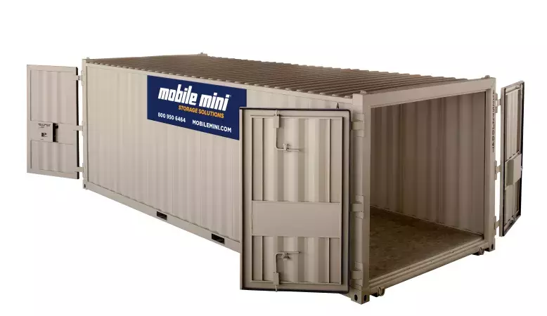 20ft Container Angled View - Open
