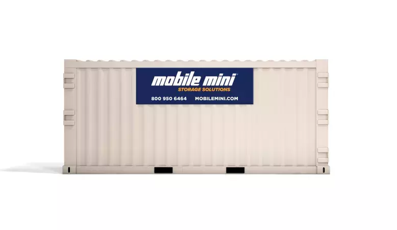 20ft Metal Container Storage Side View