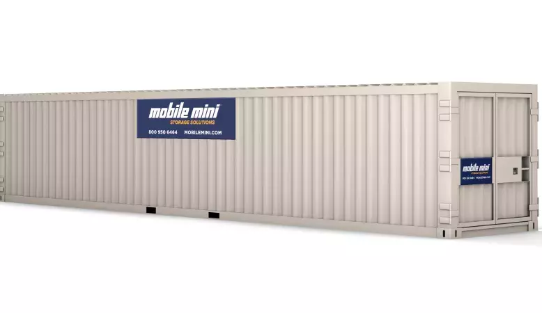 40 ft container with doors closed
