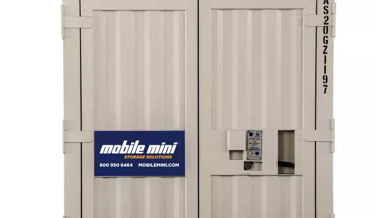 View of doors on Mobile Mini container 