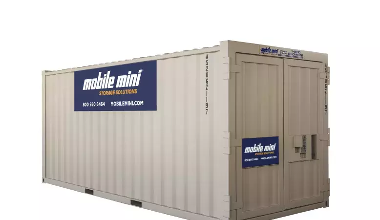 20ft Mini Storage Containers Angled View