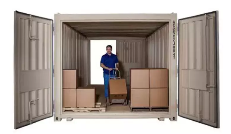 wide storage unit for sizing guide